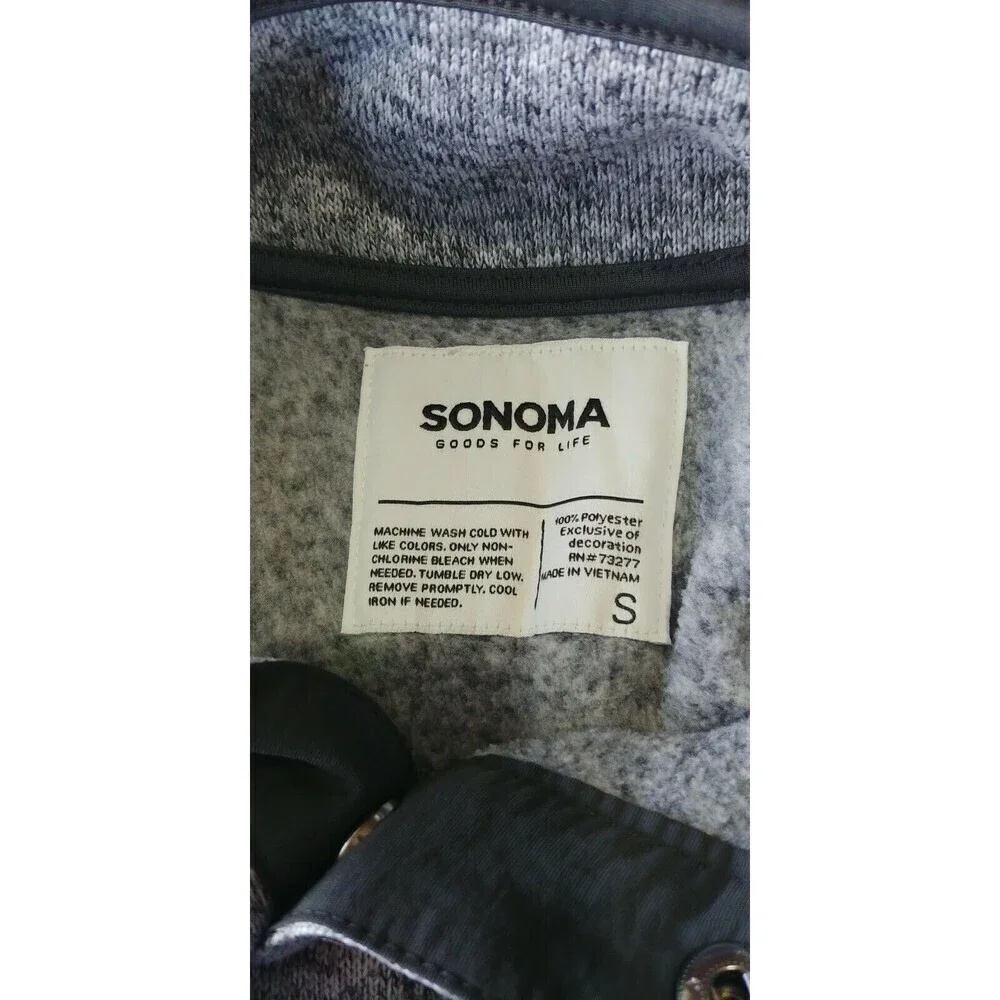 Sonoma Long sleeve Sweater Color Gray Size Small